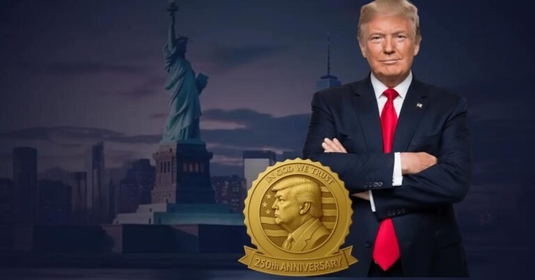 Trump 250th Anniversary Golden Badge