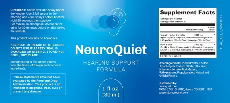 NeuroQuiet Ingreadents