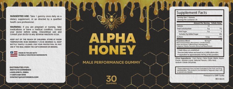 Alpha Honey Gummy Ingredients