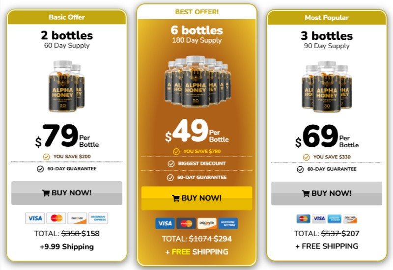 Alpha Honey Supplement Buy