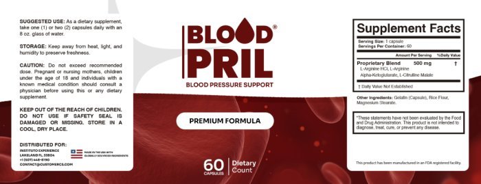 BloodPril Ingredients