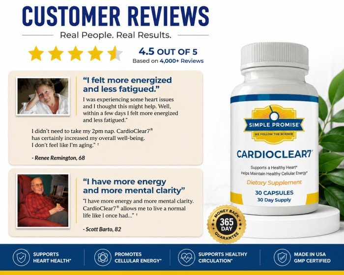 Cardio Clear 7 Customer Reviews