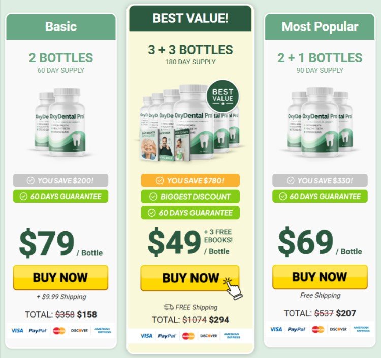 Oxydental Pro Supplement Buy