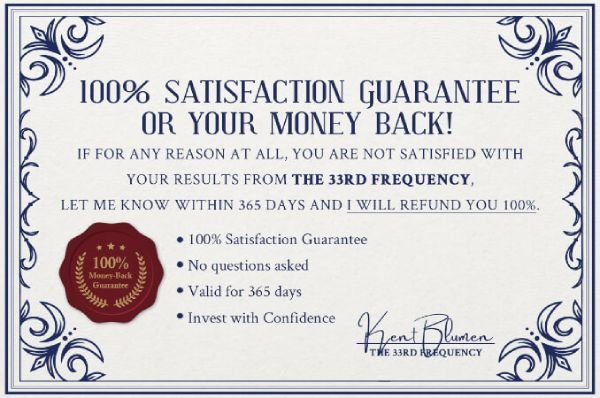 33rd Frequency Money Back Guarantee