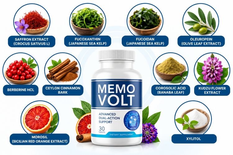 MemoVolt Ingredients