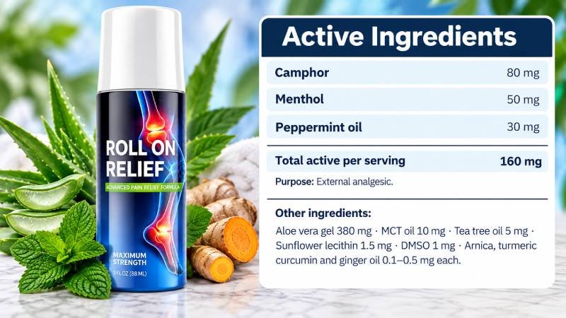 Roll On Relief Ingredients