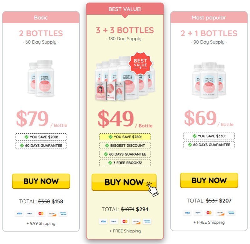PrimeBiome Buy